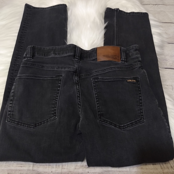 VOLCOM BRAND black jeans modern straight - Picture 2 of 6